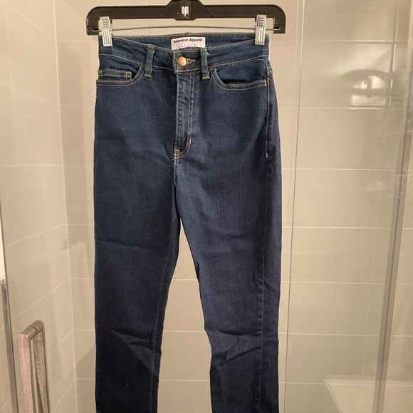 American Apparel High Waist Denim Jean Size 26 - Picture 1 of 6
